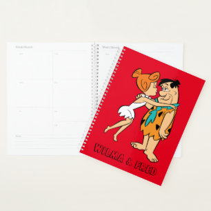 The Flintstones Wilma Kissing Fred Planner