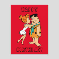 The Flintstones | Wilma Kissing Fred Postcard