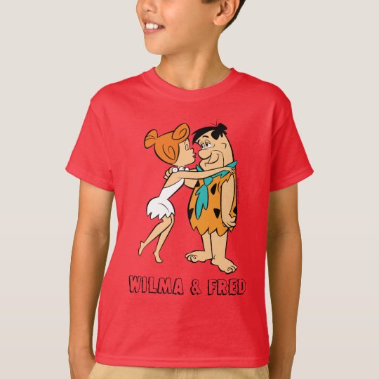 The Flintstones Wilma Kissing Fred T Shirt 7652