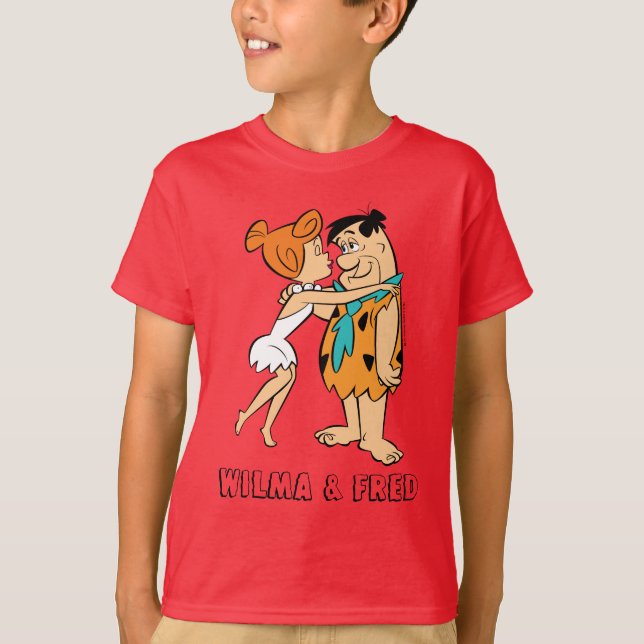 The Flintstones | Wilma Kissing Fred T-Shirt (Front)