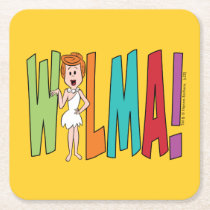 The Flintstones | WILMA! Square Paper Coaster