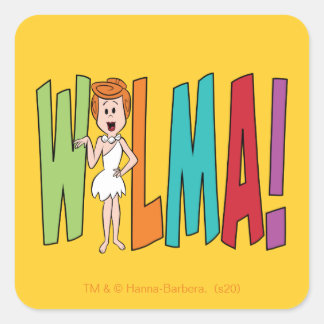 The Flintstones | WILMA! Square Sticker
