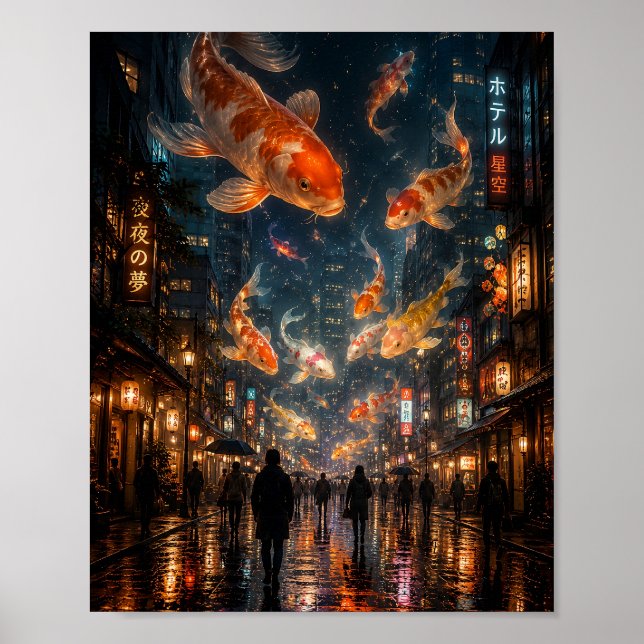 The Floating Koi Poster (Front)