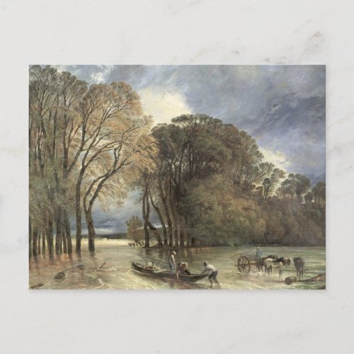 The Flood at Saint_Cloud 1855 Postcard