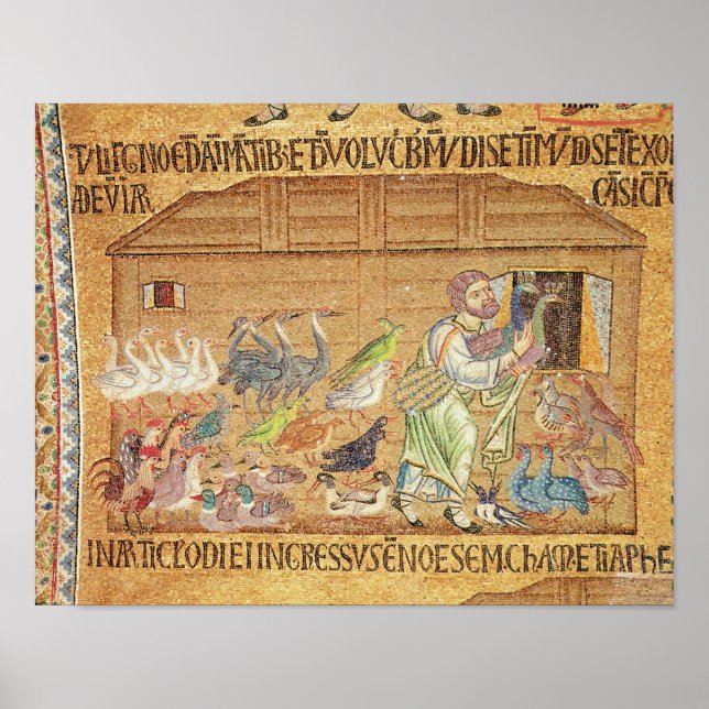 The Flood, from the Atrium, detail of Noah Poster (Front)