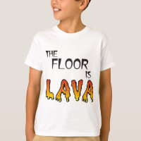 The Floor is Lava, Fun Kids Game. Funny t-shirt