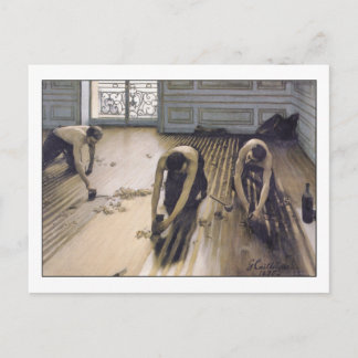 The Floor Scrapers by Gustave Caillebotte Postcard
