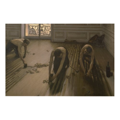 The Floor Scrapers by Gustave Caillebotte Wood Wall Decor