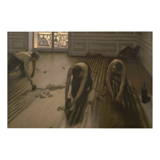 The Floor Scrapers By Gustave Caillebotte Wood Wall Decor Zazzle Com
