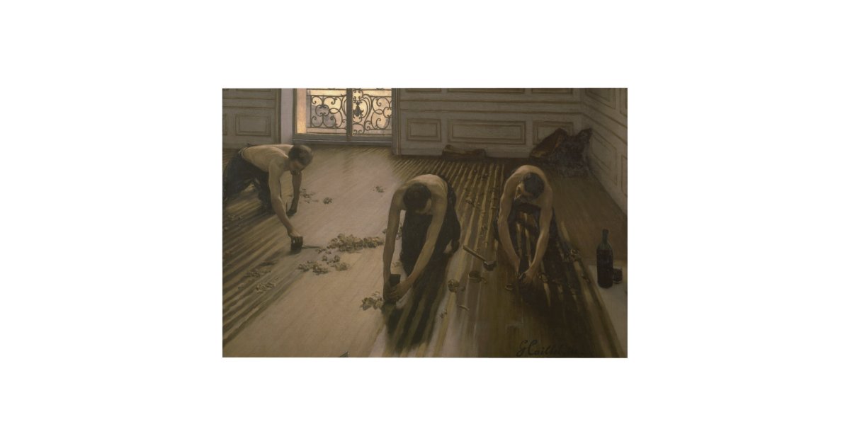 The Floor Scrapers By Gustave Caillebotte Wood Wall Decor Zazzle Com