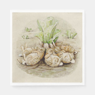 The Flopsy Bunnies Asleep (by Beatrix Potter) Napkins