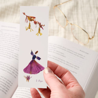The Floral Dervish | From Original Pressed Flower Bookmarks