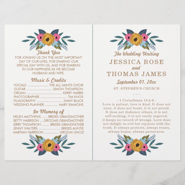 The Floral Wreath White Wedding Collection (Front)