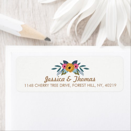 The Floral Wreath White Wedding Collection Label