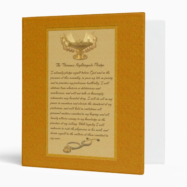 The Florence Nightingale Pledge Binder (Front/Inside)