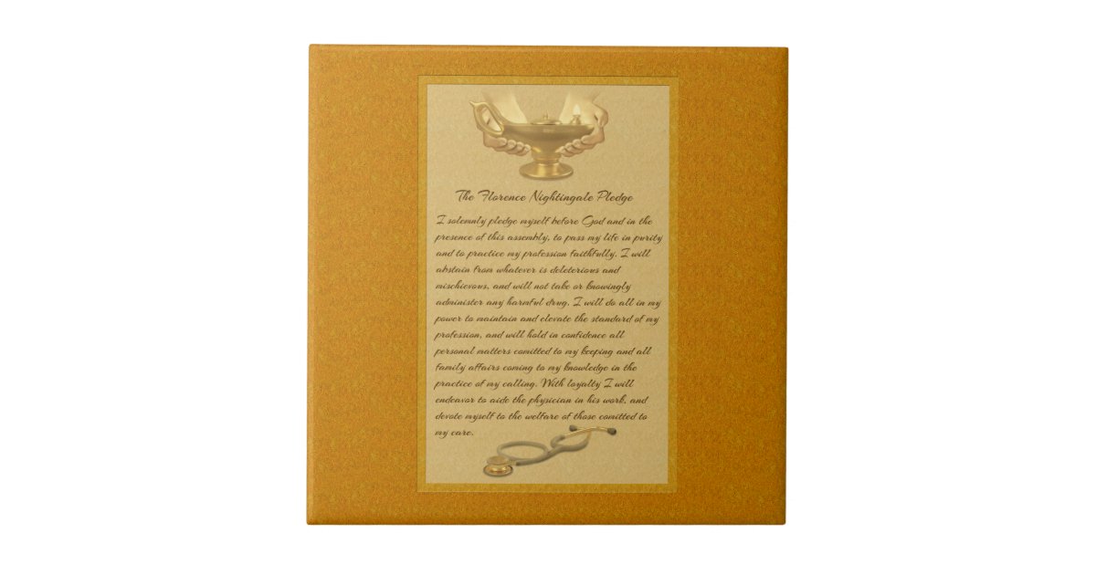 The Florence Nightingale Pledge Ceramic Tile | Zazzle