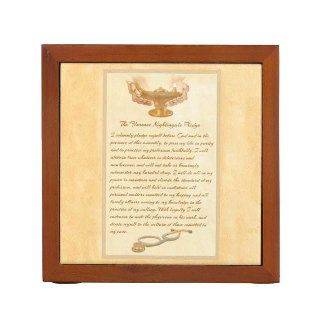 The Florence Nightingale Pledge Pencil Holder (Front)
