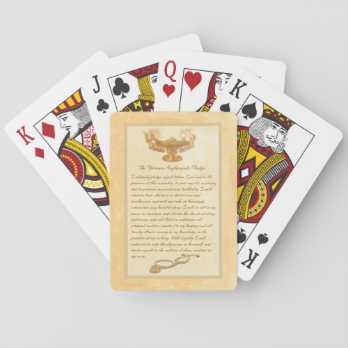 The Florence Nightingale Pledge Playing Cards