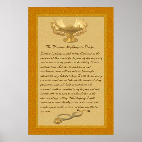 The Florence Nightingale Pledge Poster