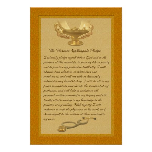 The Florence Nightingale Pledge Poster