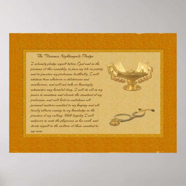 The Florence Nightingale Pledge Poster (Front)