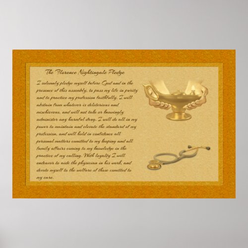 The Florence Nightingale Pledge Poster