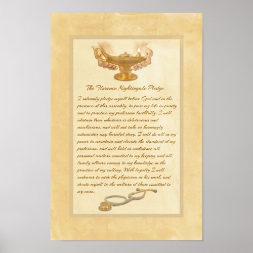 The Florence Nightingale Pledge Poster