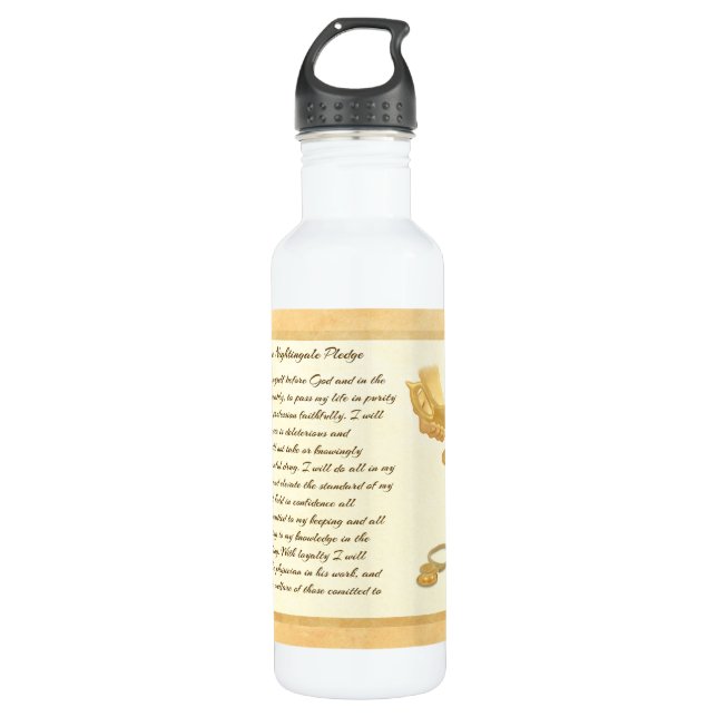 The Florence Nightingale Pledge Water Bottle (Front)