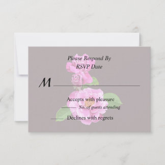 The Floribunda Rose Family RSVP Card