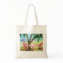 "The Florida Flamingos" Canvas Bag