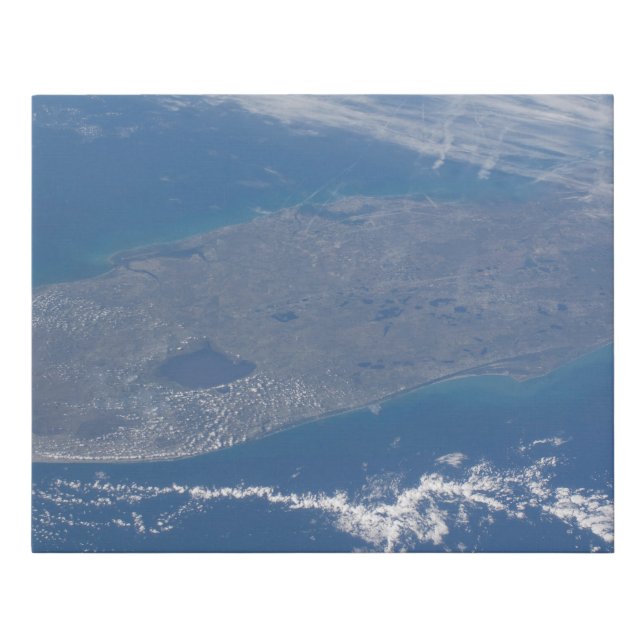 The Florida Peninsula. Faux Canvas Print (Front)