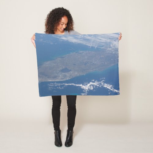 The Florida Peninsula Fleece Blanket
