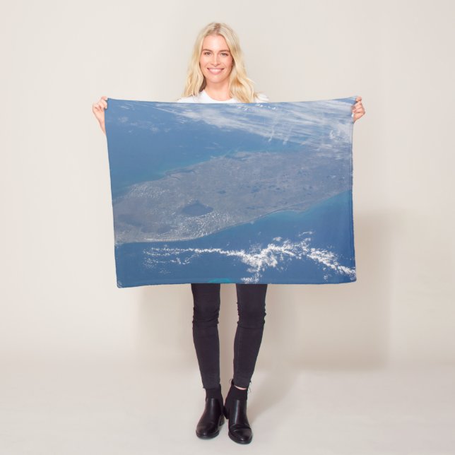 The Florida Peninsula. Fleece Blanket (In Situ)