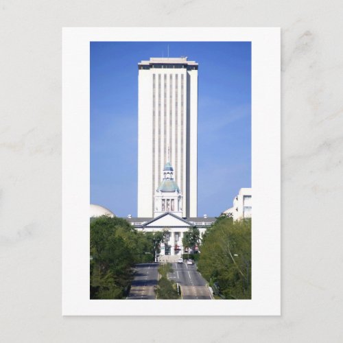 The Florida State Capitol in Tallahassee Florida Postcard