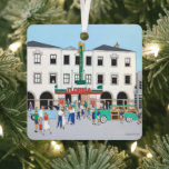 The Florida Theater Ornament<br><div class="desc">Florida in the 50's! This painting by artist/illustrator dagdart creates memories of our Saturday matinee days! Boy Scout and Girl Scouts came in groups. Mom's in their old wagons dropped and picked up kids. If you look closely you may even recognize a famous clown! The Florida Theater is now the...</div>