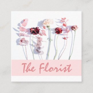 The Florist Professional Square Business Card