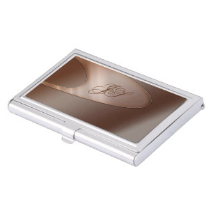 The Flow Bronze Business Card Holder