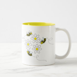 The Flower Buzz Two-Tone Coffee Mug