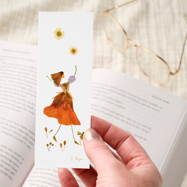 The Flower Dance An Original Pressed Artwork  Bookmarks (Hand)
