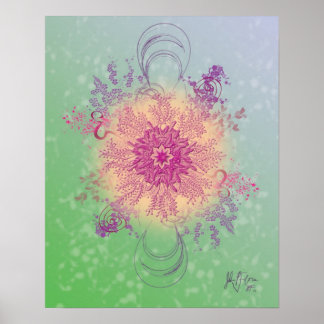 The Flower Experiment(Digital)by Julian P. Flores Poster