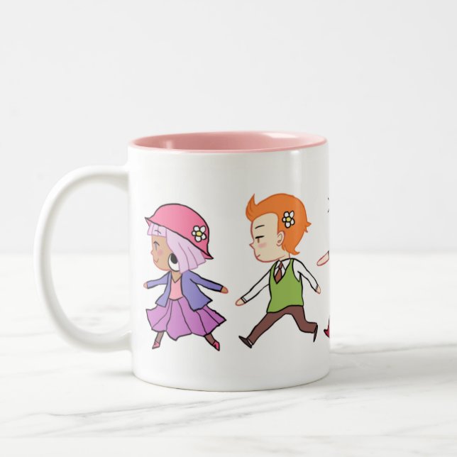 The Flower Gang Two-Tone Coffee Mug (Left)