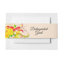 The Flower Garden Distinguished Guest Invitation Belly Band