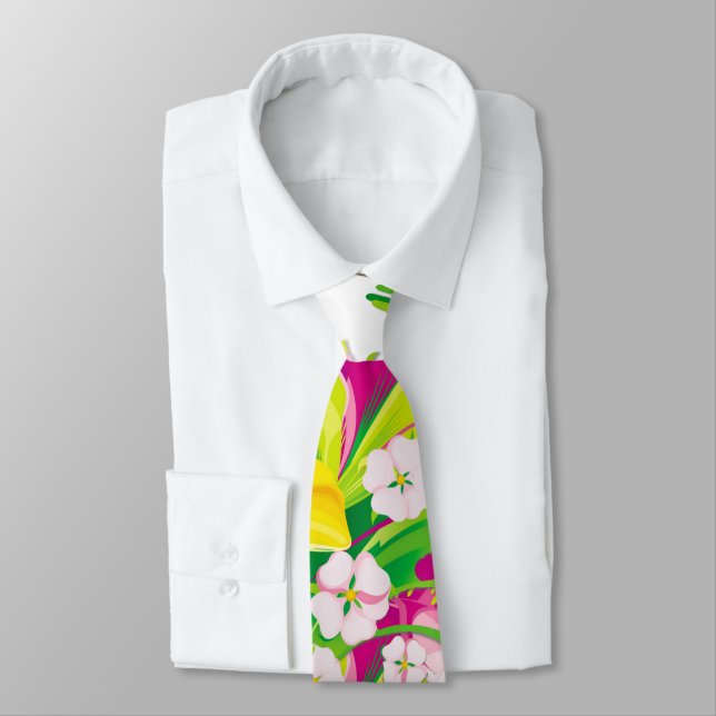 The Flower Garden Neck Tie (Tied)
