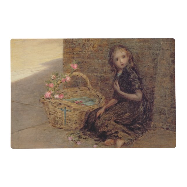 The Flower Girl, 1872 (oil on canvas) Placemat (Front)