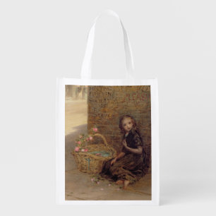 The Flower Girl, 1872 (oil on canvas) Reusable Grocery Bag