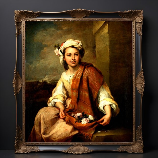  The Flower girl by Murillo Bartolomé Estéban Photo Print (Creator Uploaded)