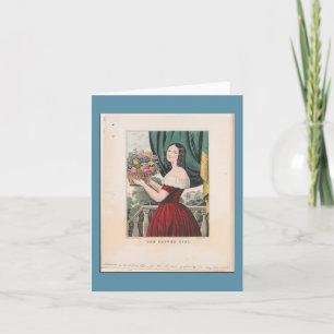"The Flower Girl" ~ The Flowers Collection Card