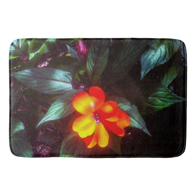 The Flower Glows in Sunlight Bath Mat (Front)