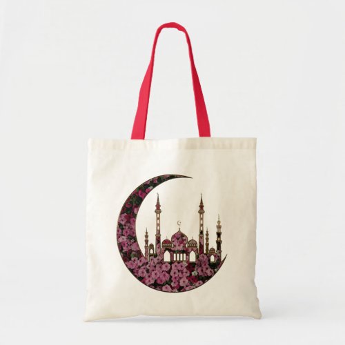 The Flower Mosque On The Moon Tote Bag