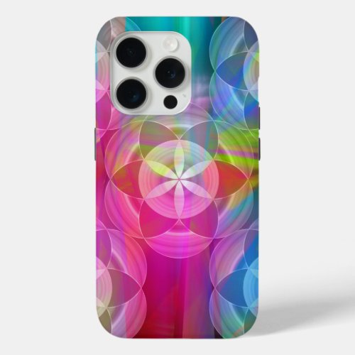 The Flower of Life Geometric Patterns iPhone 15 Pro Case